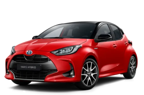 Toyota Yaris rdeča barva.